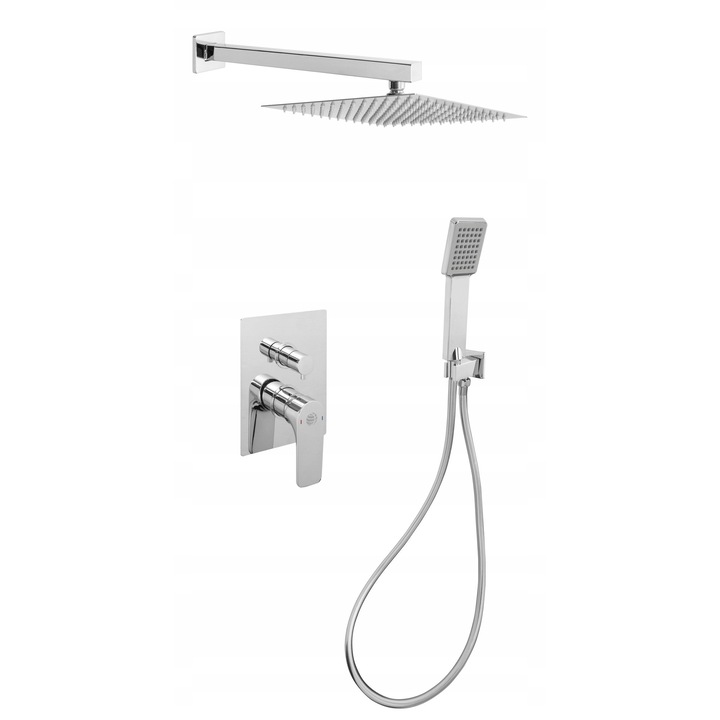 Szaniter csaptelep szett, Hydroland, Senja, króm, egykaros, 25x40cm