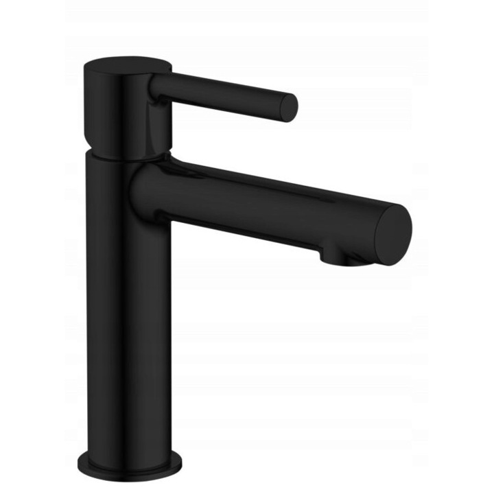 Смесител за мивка Diamond Aruba, черен, месинг, монтаж на един отвор