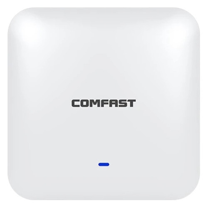 Точка за достъп COMFAST CF-E393AX 6 в 1, WiFi 6 AX3000, 2 LAN POE порта, 2400MBps, 220x220x46mm