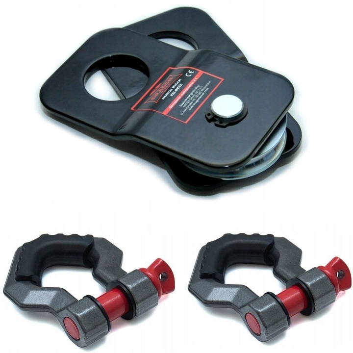 Макара 4T 4000кг + 2 шегела 7/8 6T, комплект аксесоари за лебедка 4x4