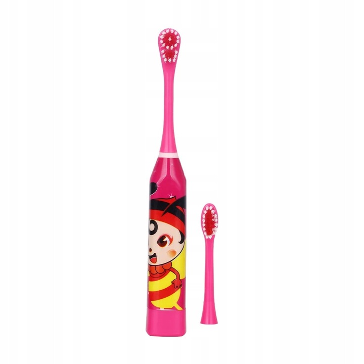 Periuta de dinti electrica pentru copii LEMON, 6 capete de schimb, rosu, 3 ani+
