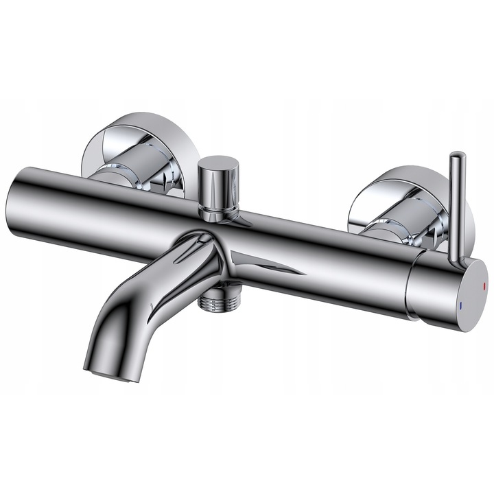 Baterie wannowa scienna Omnires, model Y1230CR, crom, mosiadz, 1/2"