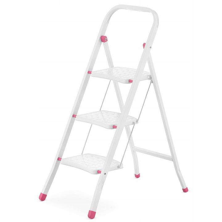 Scara de lucru 2.82m, 3 trepte, constructie solida, antiderapanta, 120kg, 30x20cm