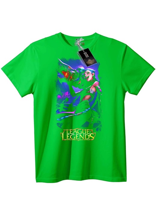 Tricou League of Legends Jinx, Verde deschis