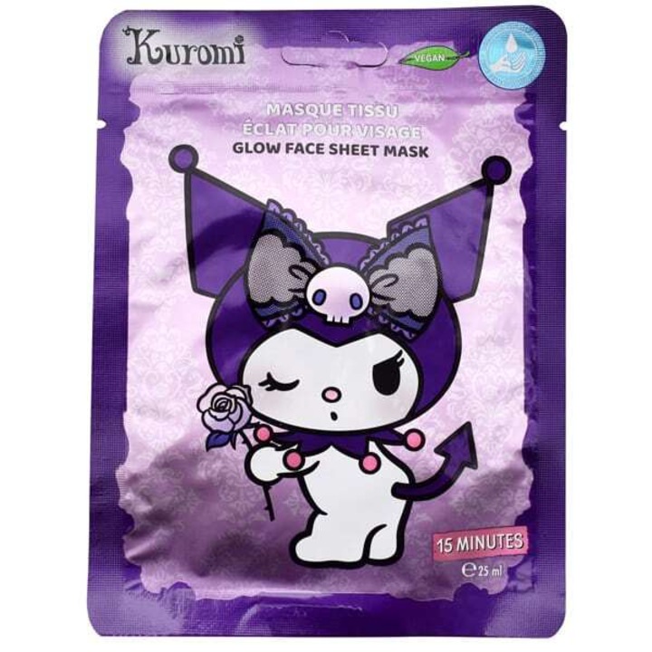 Masca de fata Take Care Kuromi Glow, pentru stralucire, 100% vegana, 10-20 minute aplicare