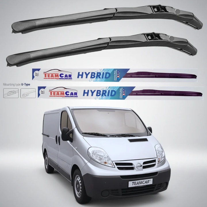 Stergatoare Nissan Primastar VAN (2006–2014) Hibrid, Set fata – TeamCar®