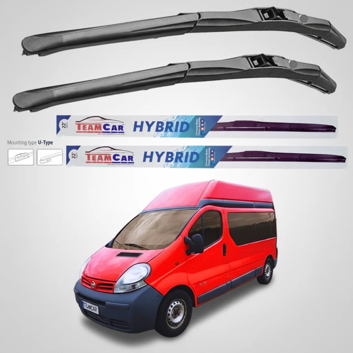 Stergatoare Nissan Primastar X83 Van L1H2 (2001–2006) Hibrid, Set fata – TeamCar®