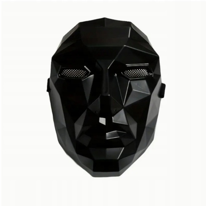 Masca, alta masca, lider de joc cu calamari, universala, neagra, cosplay, petreceri tematice, Halloween, decor, plastic de inalta calitate, curea reglabila, ventilatie, design realist, confortabil de purtat, utilizare versatila, cadou