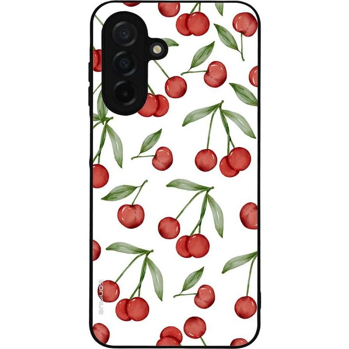 Husa telefon Sonique Fruit Series, pentru Samsung Galaxy A26 5G, imprimeu fructe, silicon, rosie