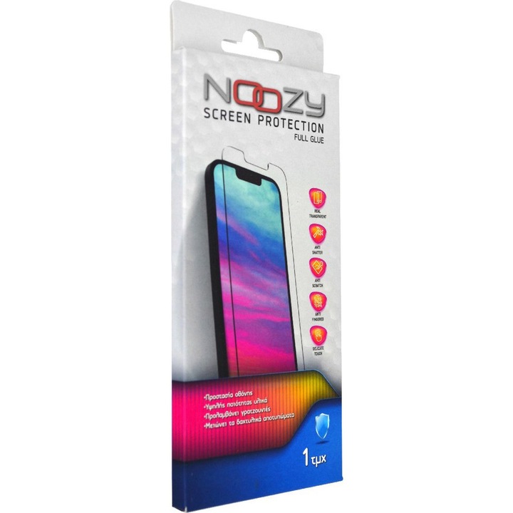 Folie protectie telefon, Noozy, sticla securizata 9H 0.33mm, pentru Xiaomi Redmi Note 13 5G, anti-shock