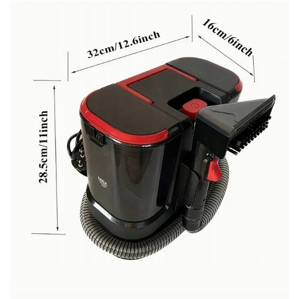 Aspirator portabil, 800W, 2 rezervoare, pentru covoare si tapiterie, functionare silentioasa, economie de energie, usor de curatat, compact, usor, utilizare universala