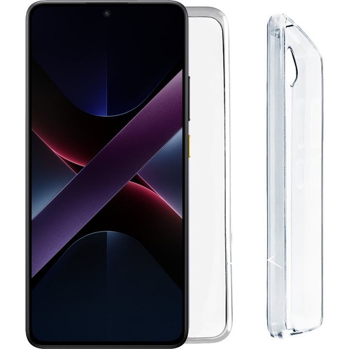 Husa telefon Volte-Tel pentru Xiaomi Poco X7 Pro 5G, Slimcolor Air TPU, protectie completa camera, transparent, 6.67"