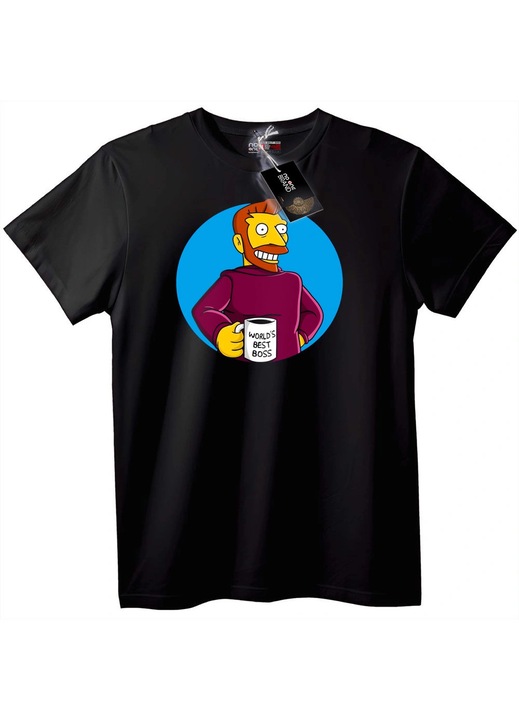 Tricou Cel mai bun șef, Negru, 7XL