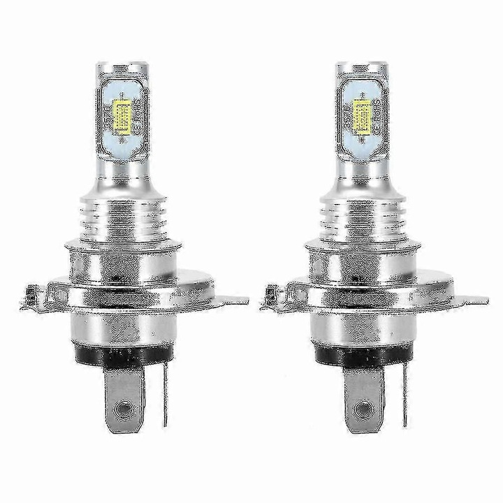 Set 2 Becuri LED H4 / 9003 / HB2 80W 4000LM 6000K Alb Stralucitor