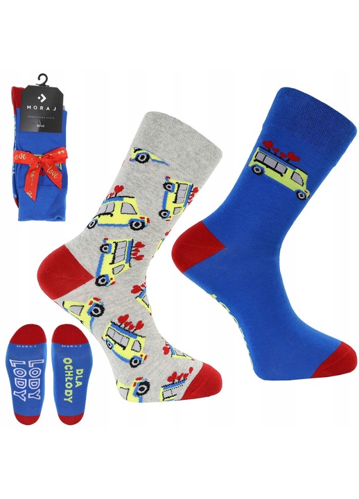 Sosete barbati Moraj set 2-pak, 39-42, multicolor, din bumbac de calitate