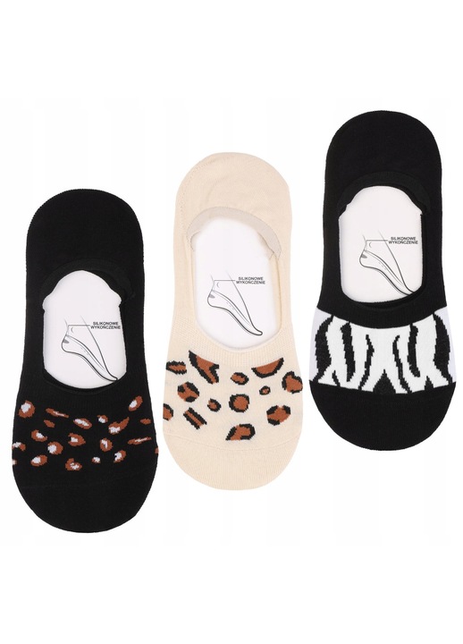 Sosete dama Moraj set 3-pak, niskie, multicolor, 35-38