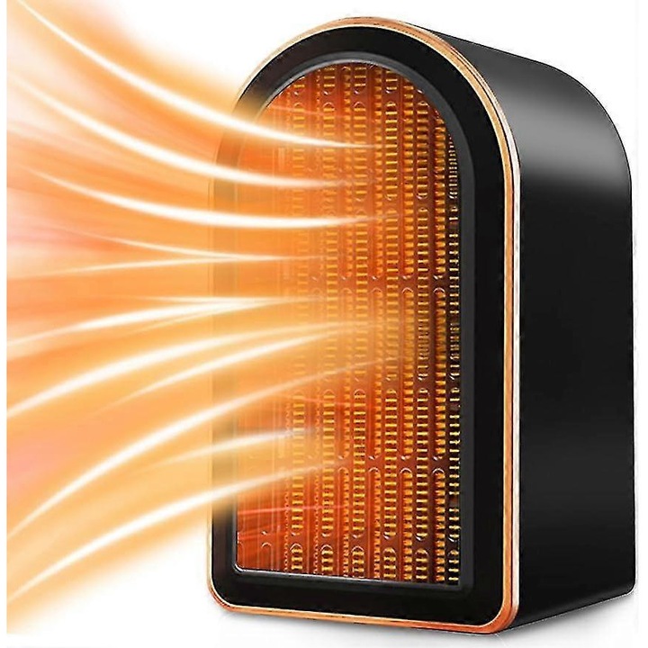 Aeroterma electrica 1200W, ceramica, 2 setari de caldura, protectie la supraincalzire, silentioasa