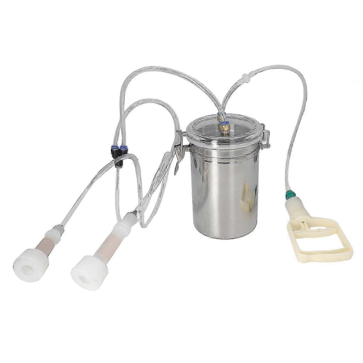 Kézi fejőgép, 2L, rozsdamentes acél