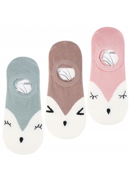 Sosete dama Moraj 3-pak, niskie, multicolor, 35-38