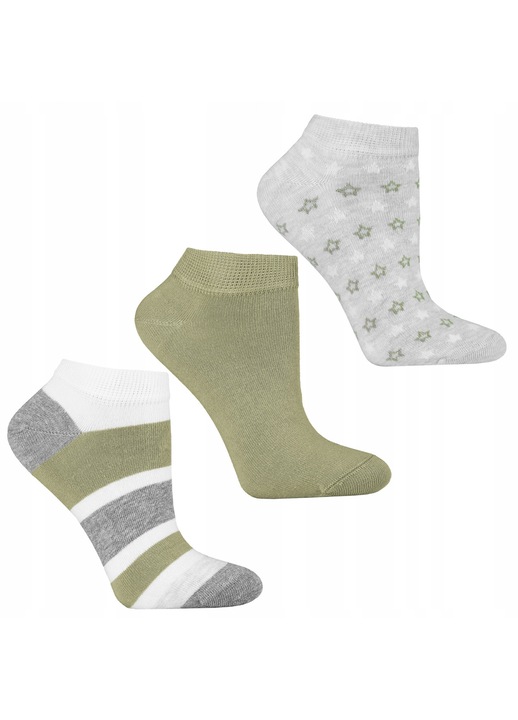 Дамски чорапи Moraj комплект 3 чифта, зелени, 35-38