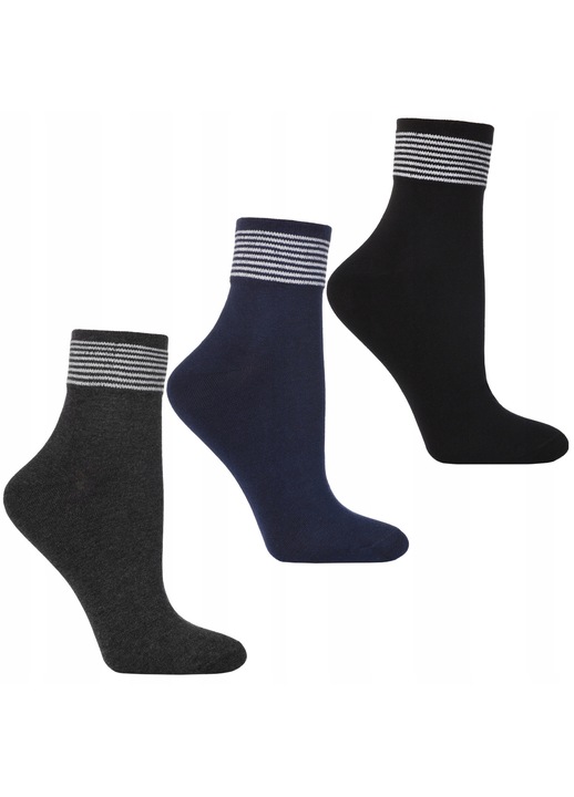 Sosete dama Moraj set 3 piese, 38-41, multicolor, 3/4