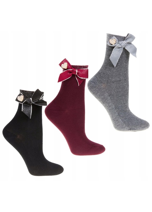 Set 3 sosete Moraj, bumbac, multicolor, Multicolor, 35-38