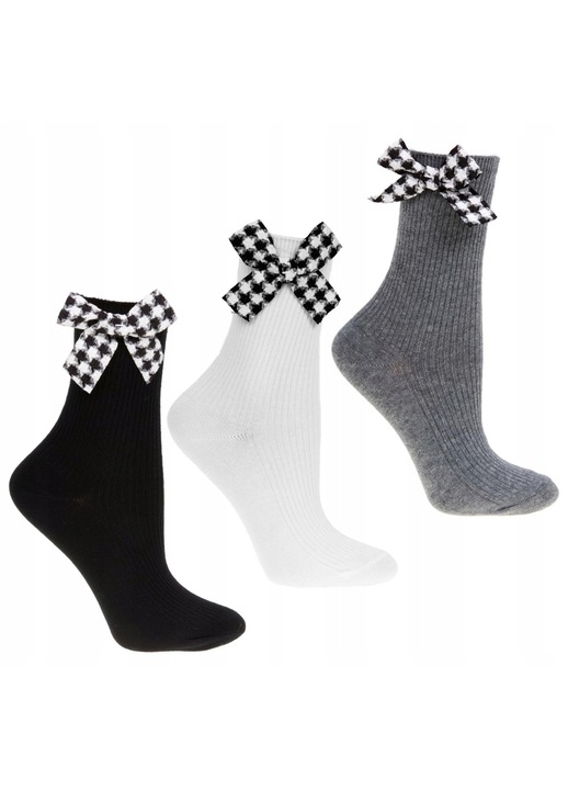 Sosete dama Moraj set 3 pari 35-38 multicolor, din bumbac de inalta calitate