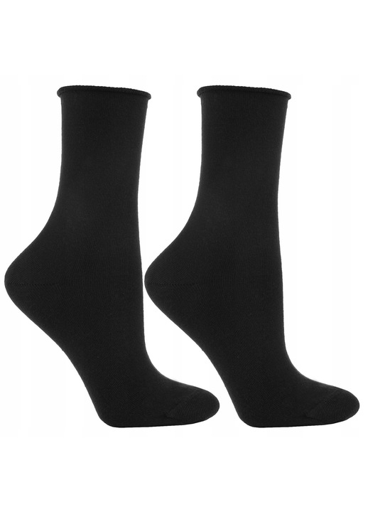 Sosete dama, Moraj, set 2 perechi, negre, 35-38