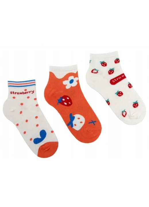 Sosete dama Moraj set 3 perechi 35-38, colorate, design unic, material respirabil