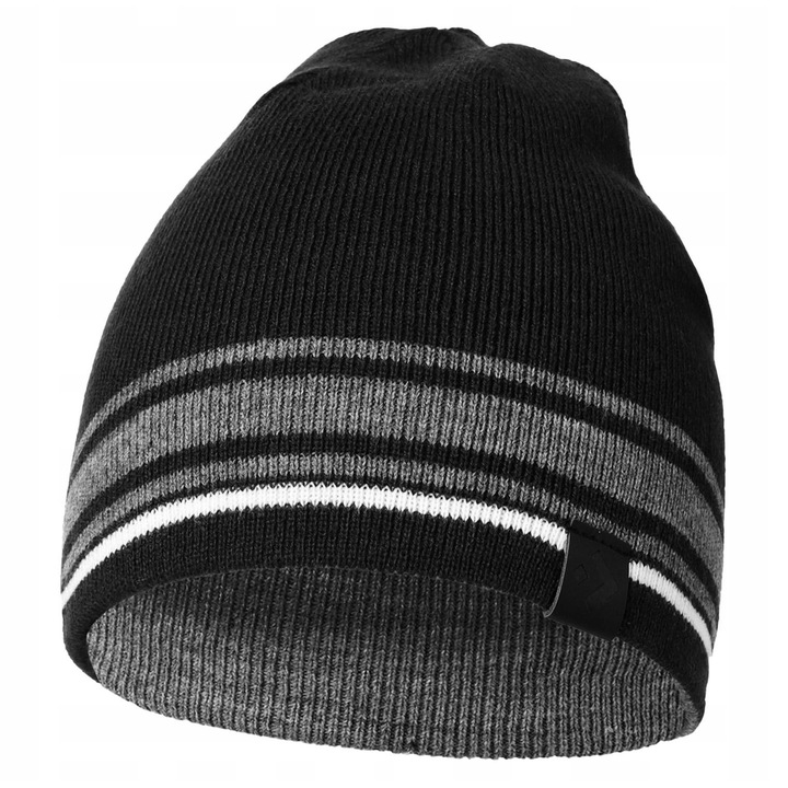 Мъжка шапка Moraj, класическа, черна, с ленти, за есен-зима