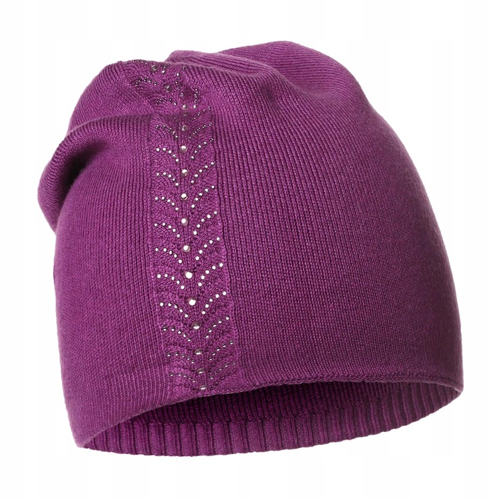 Елегантна дамска шапка с кристали, Moraj, 23x22см, многоцветна