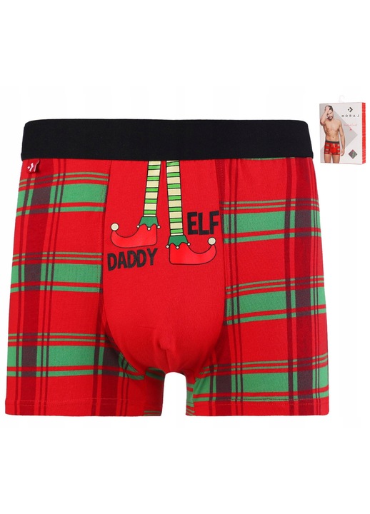 Boxeri de Craciun pentru barbati Moraj, Mos Craciun, set, multicolor, bumbac