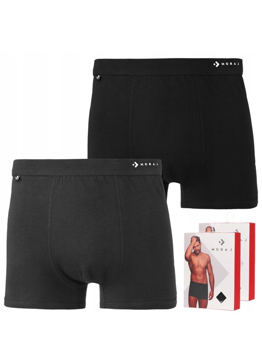 Boxeri barbati, Moraj, ajustati, confortabili, set 2, negru
