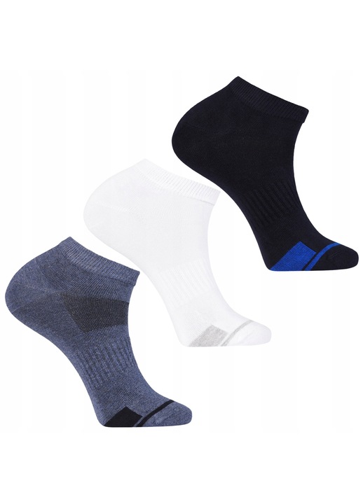 Мъжки чорапи Moraj, ниски, комплект 3 чифта, 39-42, многоцветни