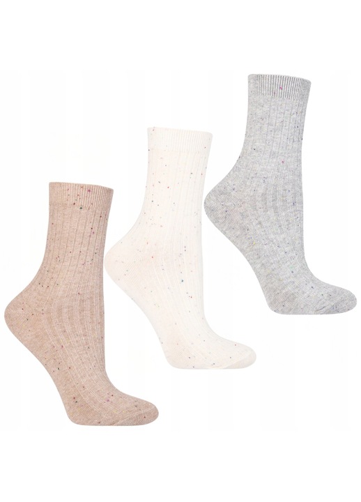 Női zokni, Moraj, 3 pár, többszínű, 35-38