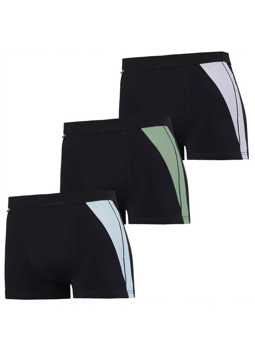 Boxeri barbati Moraj, 3 perechi, bumbac, clasici, M INTL