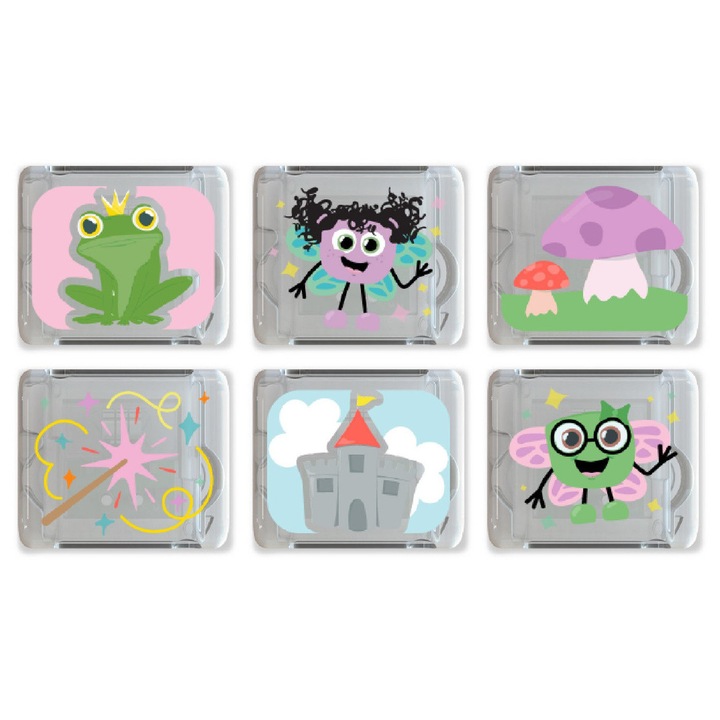 Комплект 6 светещи кубчета Glo Pals, активиране с вода, 12-16 часа осветление, за деца 3+