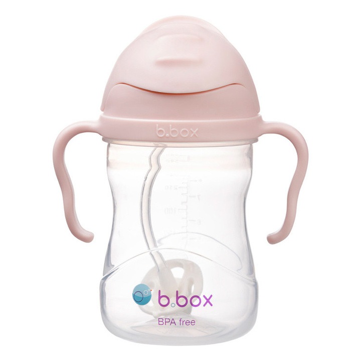 B.box szívószálas kulacs 240 ml, ergonomikus kialakítás, gyerekeknek