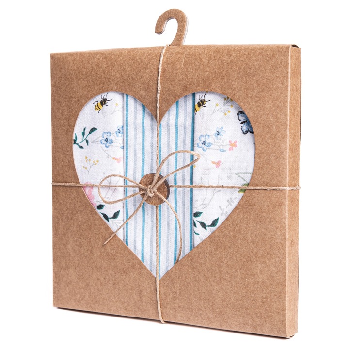 Set prosoape de bucatarie Moraj, 3 piese, 40x70cm, design decorativ, ambalaj cadou