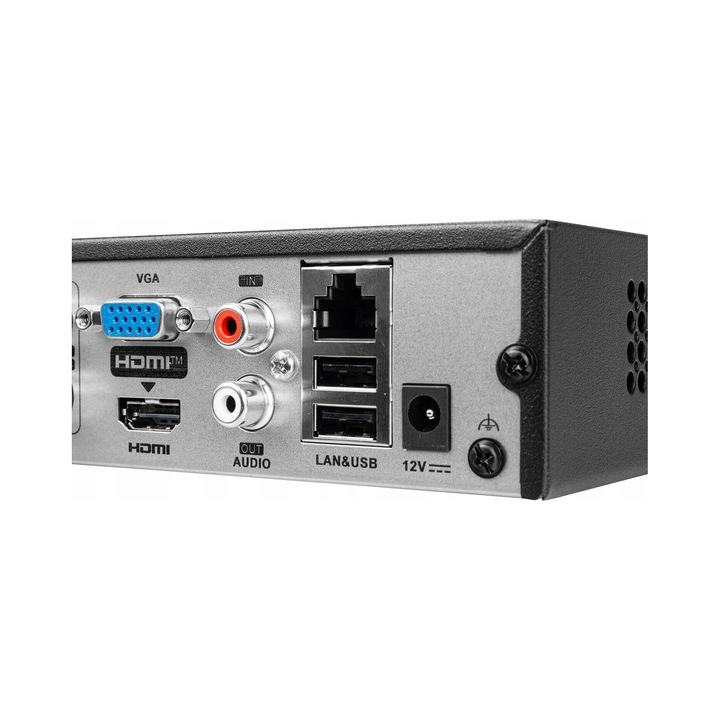 Receptor DVR HiLook DVR-208Q-M1, 8 canale, 6MP, negru, 26.5x22.5x4.8cm