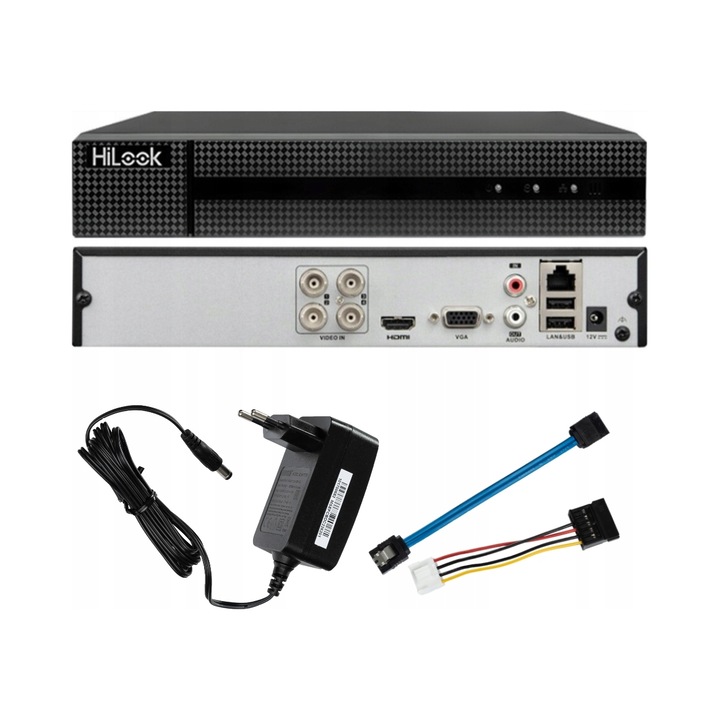 Rejestrator DVR 4CH-5MP HiLook, 6 camere, 8Mpx, 260x222x45mm