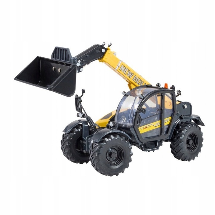 New Holland TH 7.42 Elite teleszkópos fém rakodógép 1:32, valósághű részletek, 12 cm, játékszett