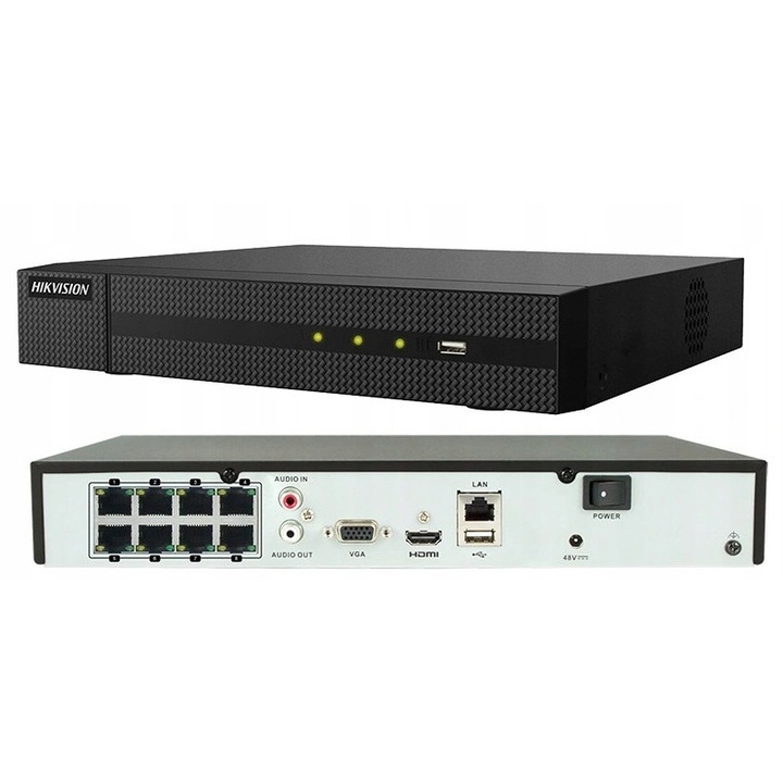 Set monitorizare IP 4 camere 4Mpx 2K+ PoE, HiLook, IP67, 1TB HDD