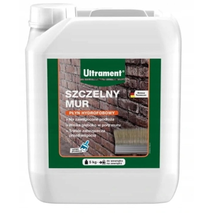 Ultrament vízszigetelő ragasztó, 5 kg, hidrofób, betonhoz és falazathoz