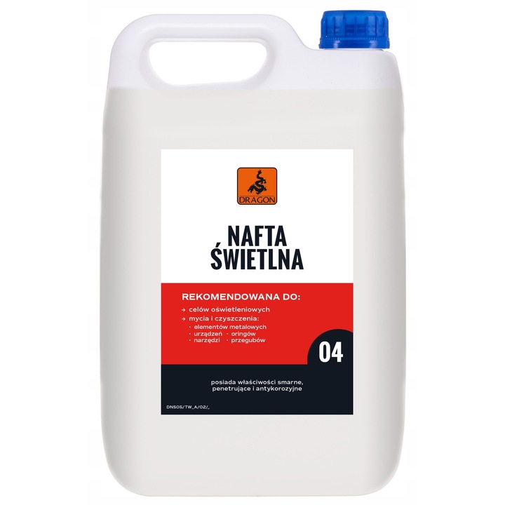 Nafta oldat 5L Dragon szerszámok tisztítására és karbantartására, világítási célokra, fém alkatrészek tisztítására