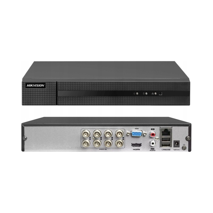 DVR рекордер 8 канала Hikvision DVR-8CH-4MP, 8Mpx, 1 слот за HDD, размери 260x222x45mm