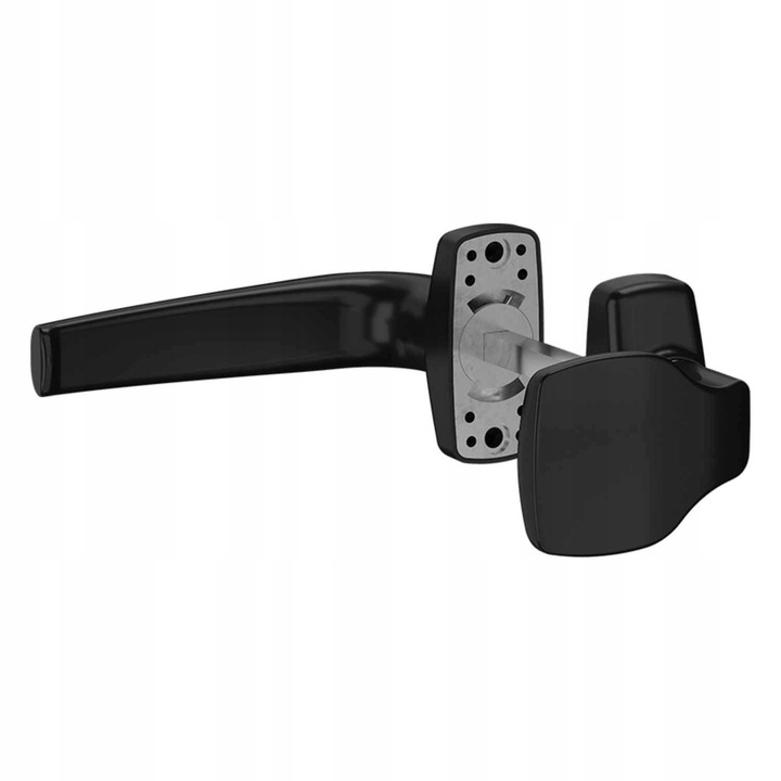 Pochwyt pentru usi aluminiu Medos Merkury, RAL 9005M, negru mat, 8mm x 93mm