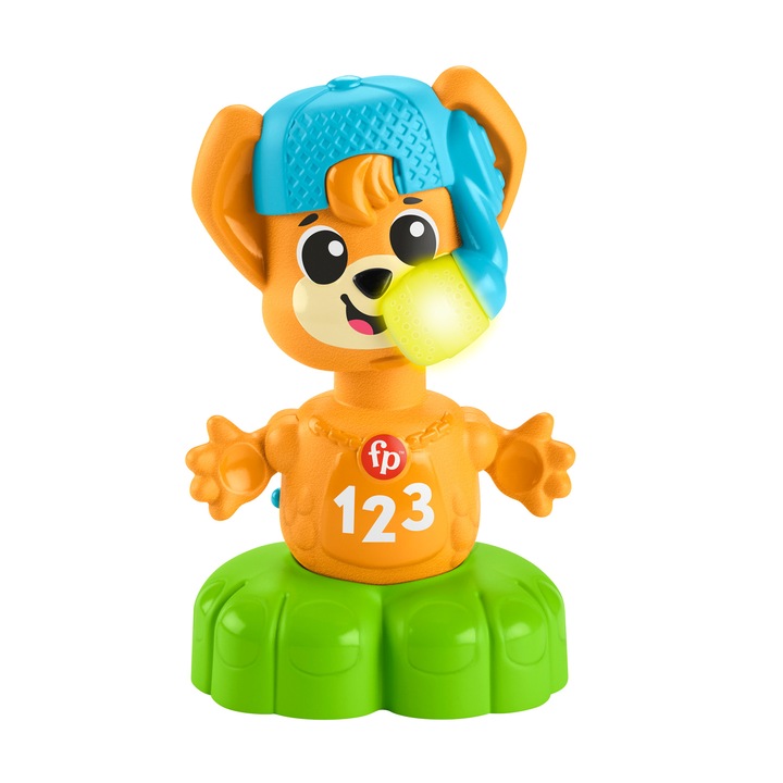 Jucarie interactiva Fisher-Price Link Squad Lisek, muzicala, 9M+, cu lumini si sunete