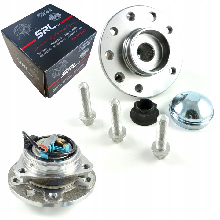 SRLine első kerékagy Opel Astra H 2004-2010 és Zafira B 2005-2015 modellekhez, 5 lyukkal, ABS érzékelővel