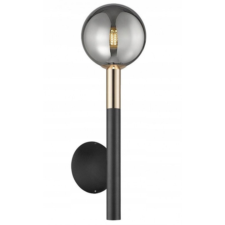 Аплик ARCTURUS, Zuma Line, матово черен, златист, 33x10x11cm